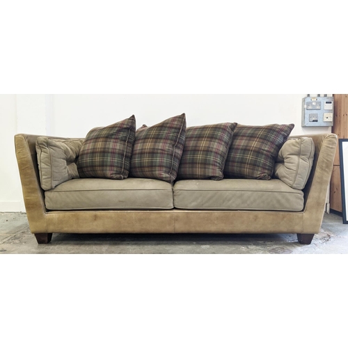 491 - KATHARINE POOLEY VOGUE SOFA, 233cm W.