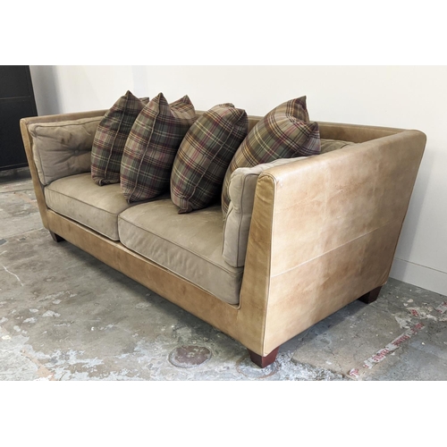 491 - KATHARINE POOLEY VOGUE SOFA, 233cm W.