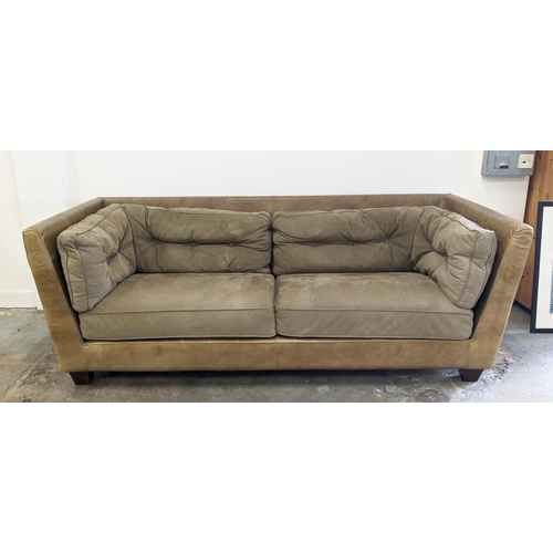 491 - KATHARINE POOLEY VOGUE SOFA, 233cm W.