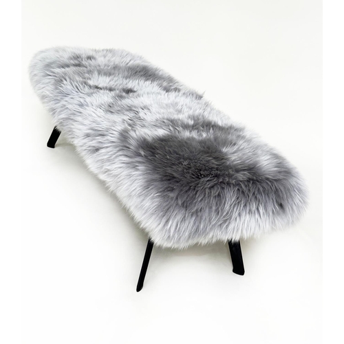 352 - STUA SOLAPA TABLE, later upholstered finish, 130cm  W x 34cm D x 50cm H.