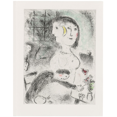 77 - MARC CHAGALL (1887-1985), 'Ce lui qui dit les choses sans rien dire', original etching and aquatint,... 