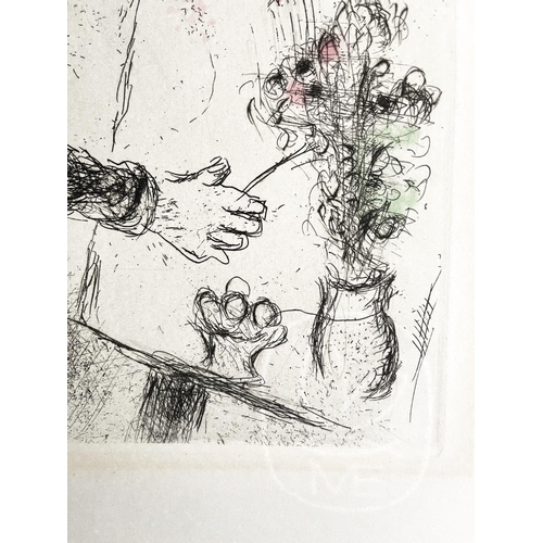 77 - MARC CHAGALL (1887-1985), 'Ce lui qui dit les choses sans rien dire', original etching and aquatint,... 