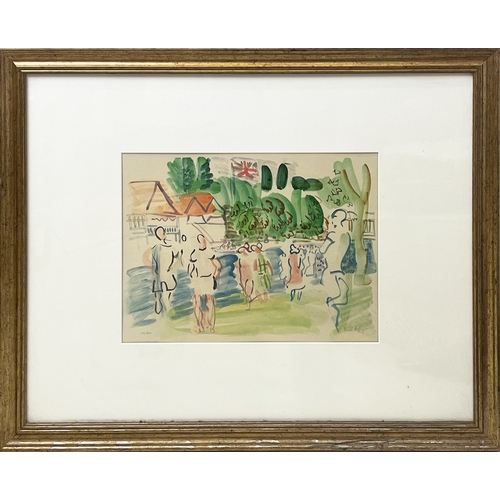 92 - RAOUL DUFY (1877-1953), 'Henley 1929', lithograph, pencil, signed and numbered 655/1000, 27cm x 37cm... 