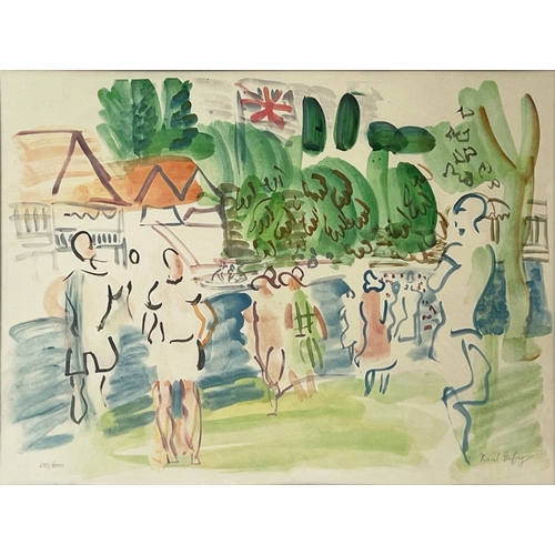 92 - RAOUL DUFY (1877-1953), 'Henley 1929', lithograph, pencil, signed and numbered 655/1000, 27cm x 37cm... 