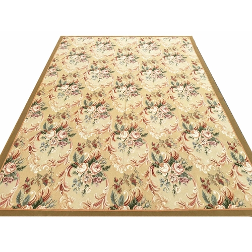 108 - FINE SAVONNERIE AUBUSSON CARPET, 314cm x 251cm.