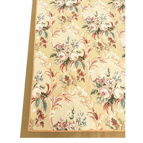 108 - FINE SAVONNERIE AUBUSSON CARPET, 314cm x 251cm.