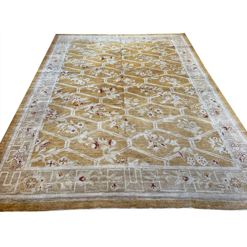 115 - BOTANICAL DESIGN ZEIGLER CARPET, 352cm x 271cm.