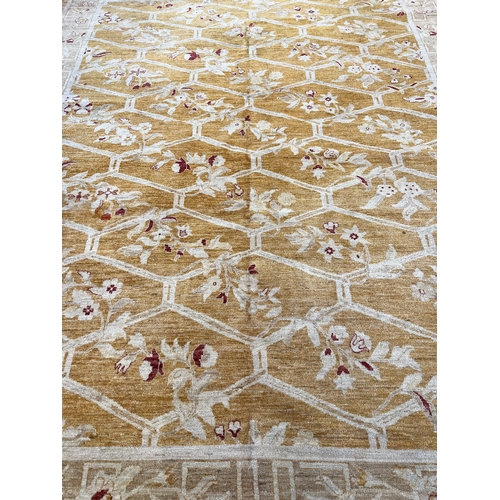 115 - BOTANICAL DESIGN ZEIGLER CARPET, 352cm x 271cm.