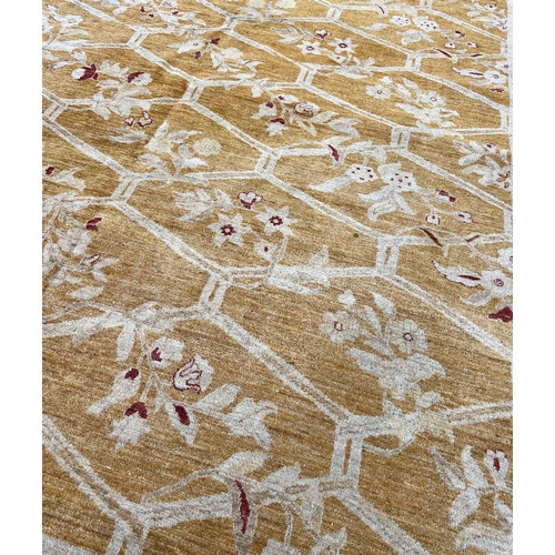 115 - BOTANICAL DESIGN ZEIGLER CARPET, 352cm x 271cm.