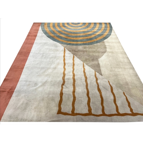 116 - TESSA KENNEDY CARPET, 326cm x 260cm, Art Deco design.