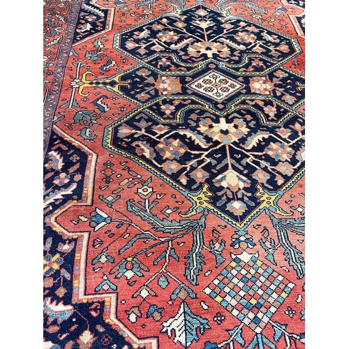 118A - ANTIQUE MALAYER RUG, 188cm x 131cm.