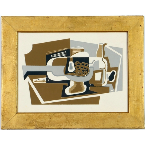 138 - JUAN GRIS, Cubist Abstract, Le Compotier, rare pochoir 1953, Editionsa d'Art d'Aujourdhui, 27.5cm x ... 