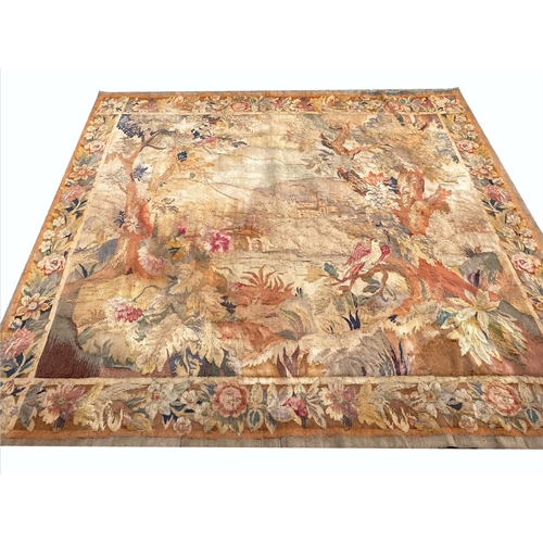 32 - ANTIQUE VERDURE DESIGN TAPESTRY, 226cm x 210cm.