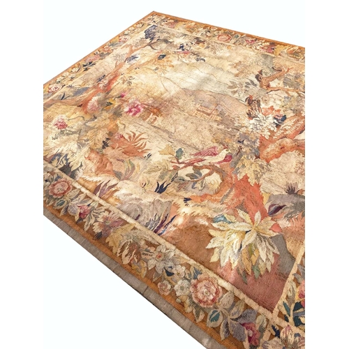 32 - ANTIQUE VERDURE DESIGN TAPESTRY, 226cm x 210cm.