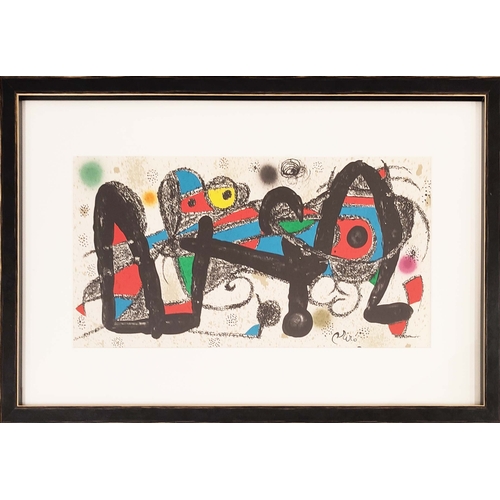 35 - JOAN MIRO, 'Portugal', lithograph in colours, 19cm x 39cm, signed in the plate, framed.