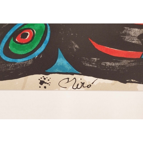 36 - JOAN MIRO, 'Great Britain', lithograph, 19cm x 39cm, signed in the plate, framed.