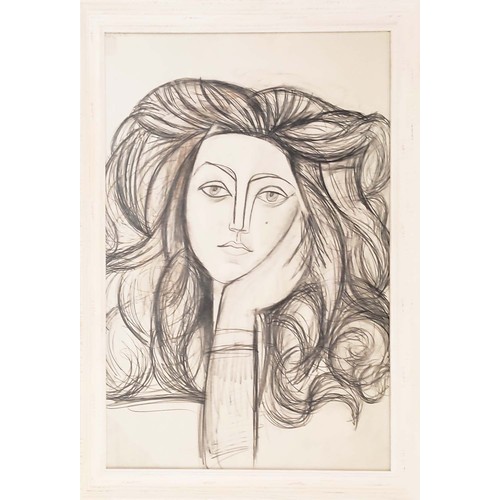 55 - PABLO PICASSO, 'Portrait of Francoise',Giclee , 69cm x 49cm, framed.