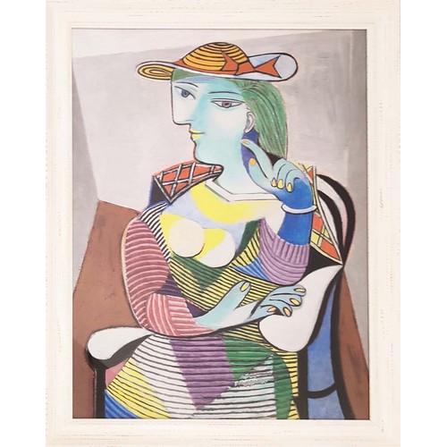 56 - PABLO PICASSO, 'Marie Therese Walter', Giclee, 69cm x 49cm, framed.