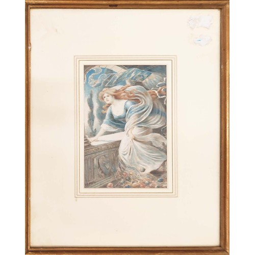 49 - H S PERCY, series of four, 'Illustrations from a Romanic novel', watercolour, 18cm x 12cm. (4)