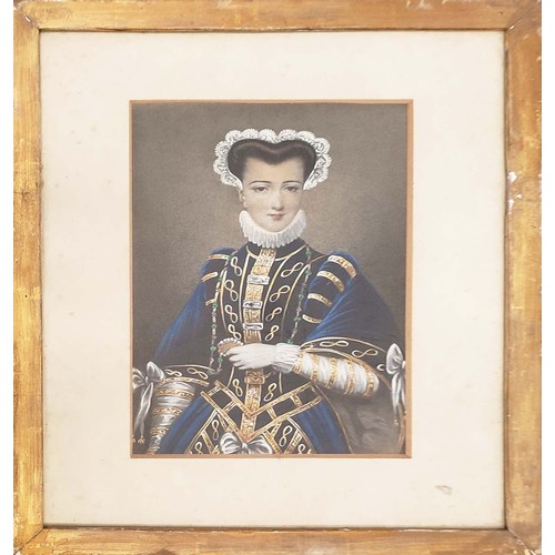 72 - BENJAMIN EYLES AFTER HAROLD O'NEIL, 'Mary Queen of Scots and other female portraits', coloured engra... 