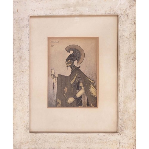 46 - ADRIAN GORDON, 'Vanity', pencil and watercolour, 24cm x 16cm, signed and dated 1918, framed.