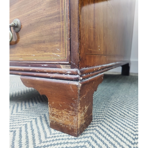 141 - PARTNERS DESK, Victorian mahogany and inlaid with tooled leather top above drawers to one side, thre... 