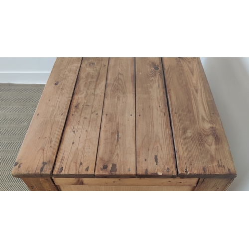 139 - EARLY 20TH CENTURY OAK AND PINE FILING CHEST, fitted with thirty drawers, 102cm H x 103cm x 52cm D.