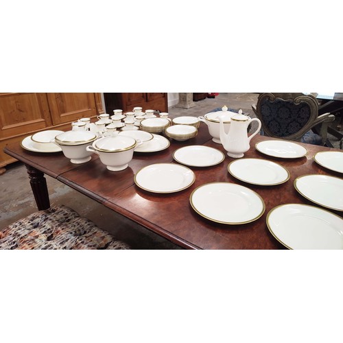 22 - WEDGWOOD 'CHESTER' PART DINNER SERVICE, comprising eleven dinner plates, twelve bowls, nine salad pl... 