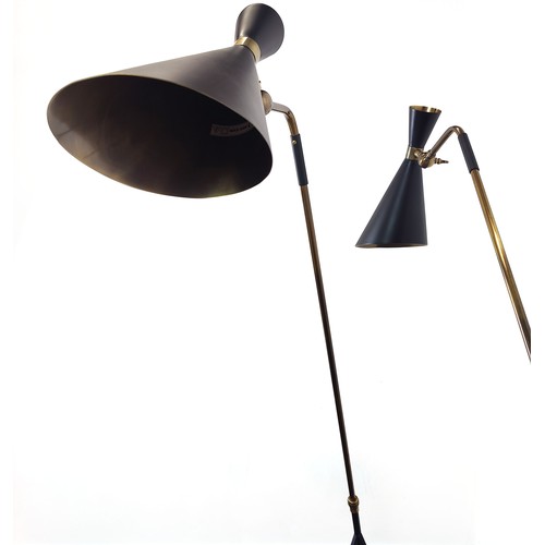 476 - JULIAN CHICHESTERF 'BACCO' FLOOR LAMPS, a pair, 169cm. (2)