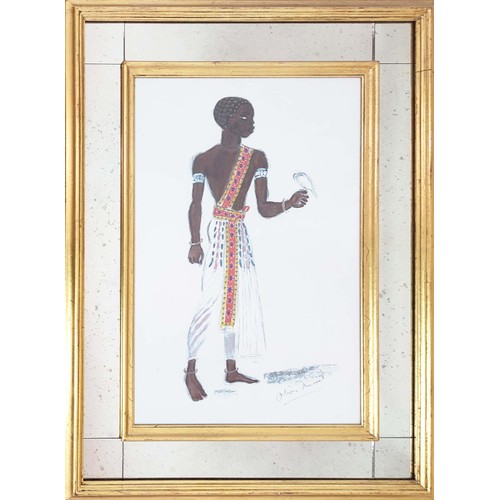 75A - OLIVER MESSEL (1904-1978), Designs for Cleopatra XII' lithograph, 52cm x 38cm, framed.