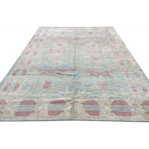 120 - FINE ARTS AND CRAFTS DESIGN OUSHAK CARPET, 345cm x 252cm.