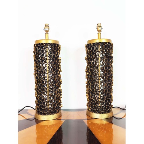 479 - JULIAN CHICHESTER 'PORT MERION' LAMPS, a pair, each 60cm H. (2)