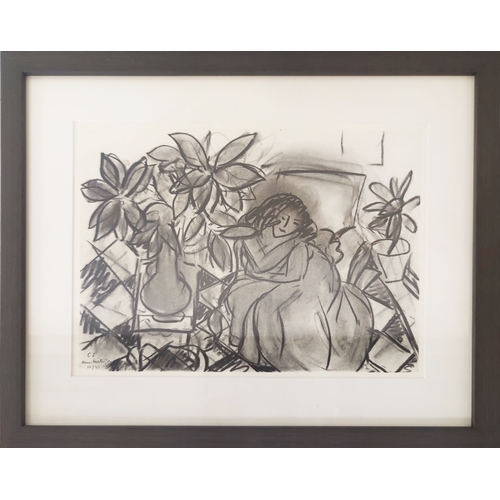 41A - AFTER HENRI MATISSE, 'Femme dans un interieur', (Theme C, variation I), lithograph, 23cm x 30cm, fra... 