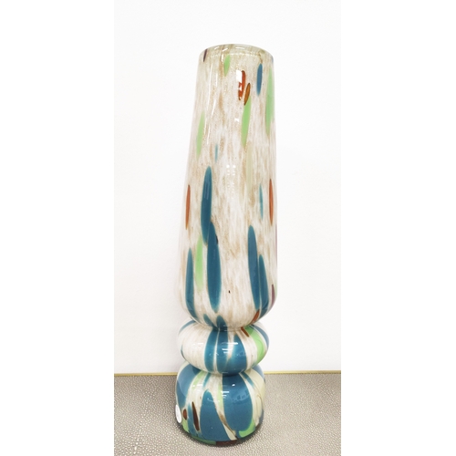 399 - MURANO STYLE VASES, a set of four, various styles and sizes, largest 41cm H. (4)