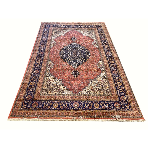 64 - TURKISH HEREKE STYLE CARPET, 300cm x 200cm.