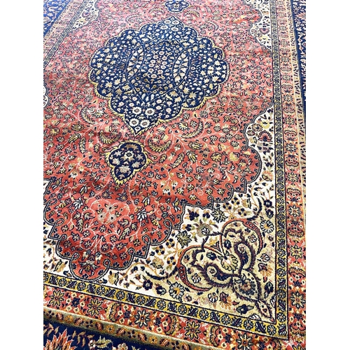 64 - TURKISH HEREKE STYLE CARPET, 300cm x 200cm.