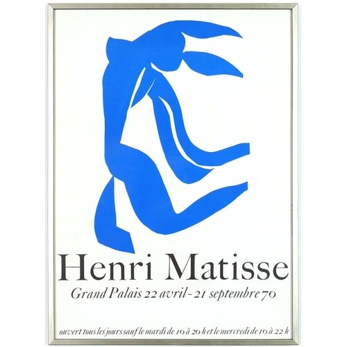 40 - HENRI MATISSE, Grand Palais, Nu Bleu XI, lithograph 1970, Fleurs et motifs, 60cm x 43cm.