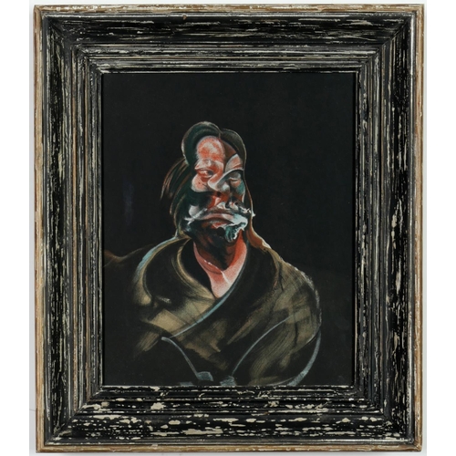 45 - FRANCIS BACON, Isabelle Rawsthorne, offset lithograph, printed by Maeght 1966, 33cm x 25cm, distress... 