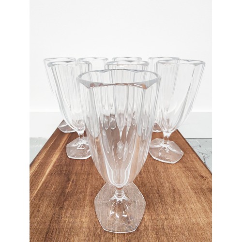 406 - LAUREN RALPH LAUREN DRINKING GLASSES, a set of eight, 21cm H. (8)