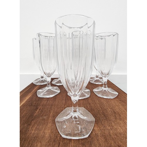 406 - LAUREN RALPH LAUREN DRINKING GLASSES, a set of eight, 21cm H. (8)