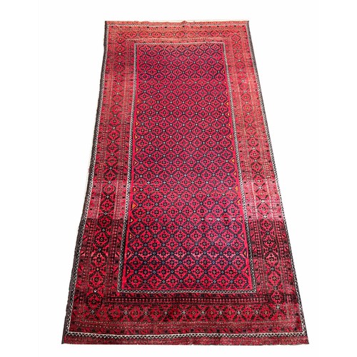 68 - AFGHAN RUGS, two, largest 276cm x 158cm. (2)