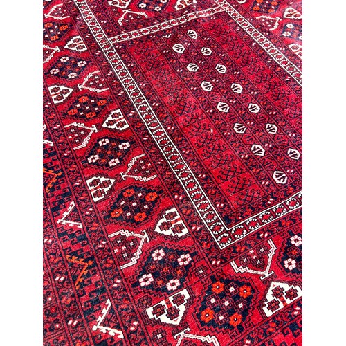 68 - AFGHAN RUGS, two, largest 276cm x 158cm. (2)