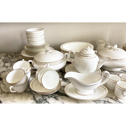 503 - DINNER SERVICE, English Fine Bone China Royal Worcester 'Contessa', twelve place, six piece settings... 