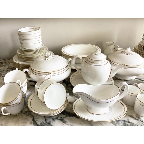 503 - DINNER SERVICE, English Fine Bone China Royal Worcester 'Contessa', twelve place, six piece settings... 