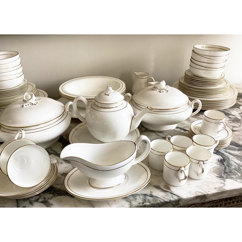 503 - DINNER SERVICE, English Fine Bone China Royal Worcester 'Contessa', twelve place, six piece settings... 