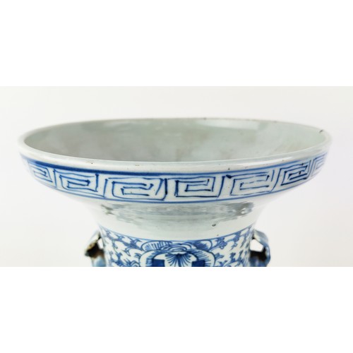 30A - CHINESE BLUE AND WHITE VASE, 61cm H.