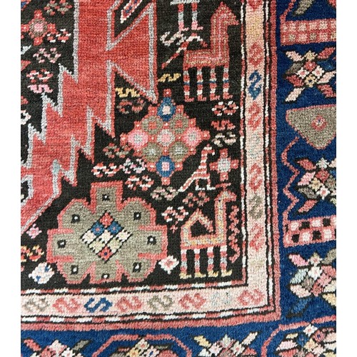 75A - PERSIAN TRIBAL RUNNER, 366cm x 112cm.