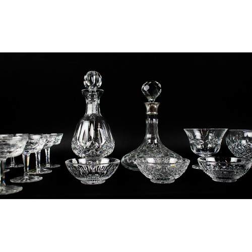 16 - WATERFORD GLASSWARE, a large collection comprising six champagne flutes, six white wine glasses, twe... 