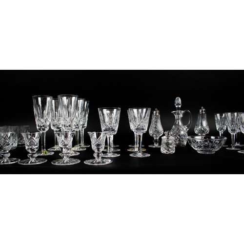 16 - WATERFORD GLASSWARE, a large collection comprising six champagne flutes, six white wine glasses, twe... 