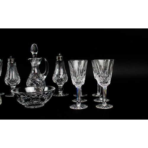 16 - WATERFORD GLASSWARE, a large collection comprising six champagne flutes, six white wine glasses, twe... 